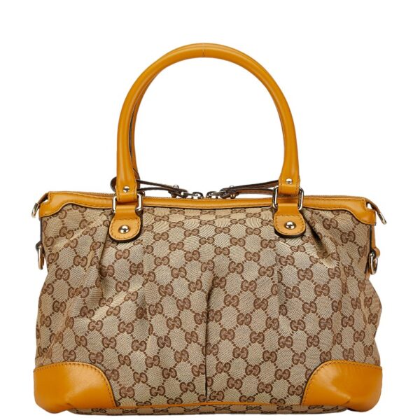 1 0159784 4 Gucci GG Sookie 2WAY Handbag Beige