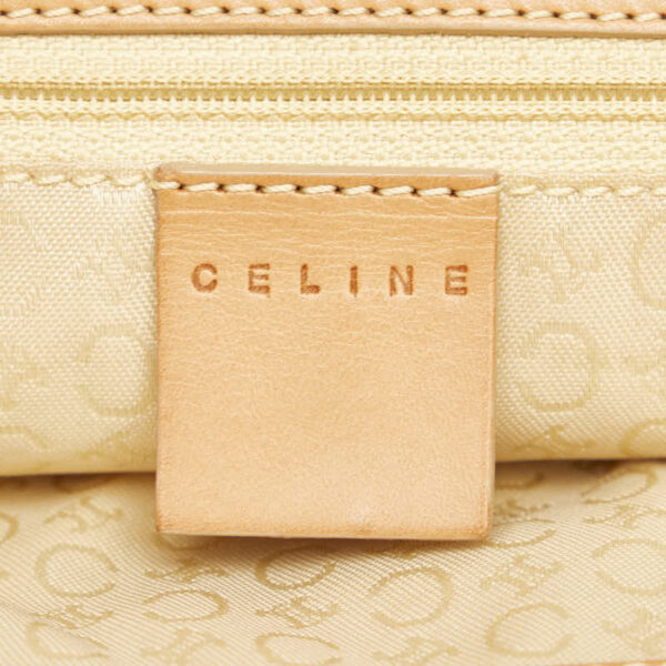 1 0160089 7 Celine C Macadam Handbag Tote Bag Suede Beige