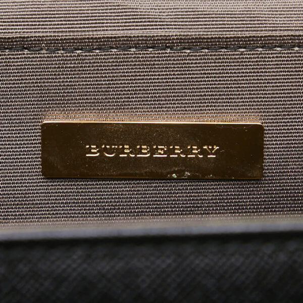 1 0160146 12 Burberry Nova Check Handbag Black