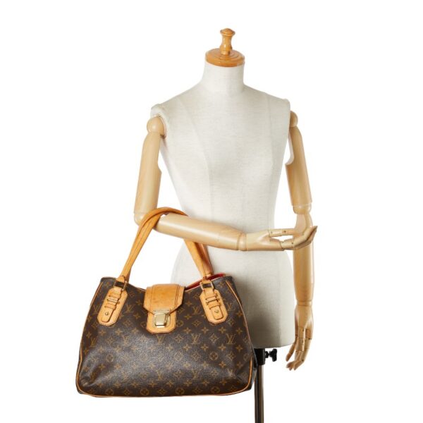 1 0160167 13 Louis Vuitton Monogram Greet Tote Bag Brown