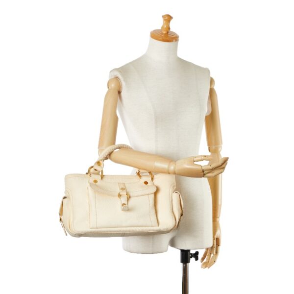 1 0160175 14 Celine Triomphe Boogie Bag Handbag Beige