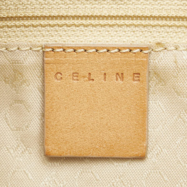 1 0160184 7 Celine C Macadam Handbag Sweatshirt White Brown