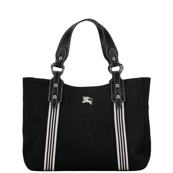 1 0160185 1 Burberry Blue Tote Bag Black