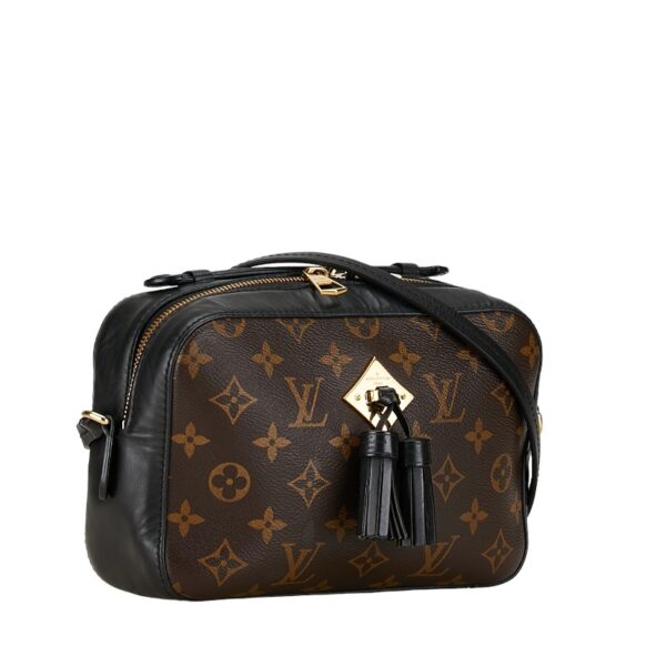 1 0160191 2 Louis Vuitton Monogram Saintonge 2WAY Shoulder Bag Noir