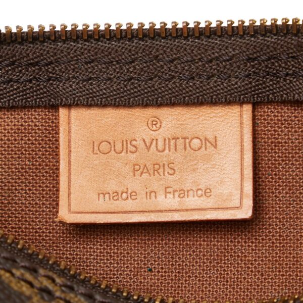 1 0160338 8 Louis Vuitton Monogram Mini Speedy 2WAY Handbag Brown