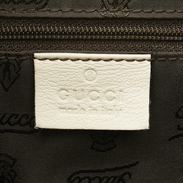 1 0160344 9 Gucci Guccisima One Shoulder Bag Off White