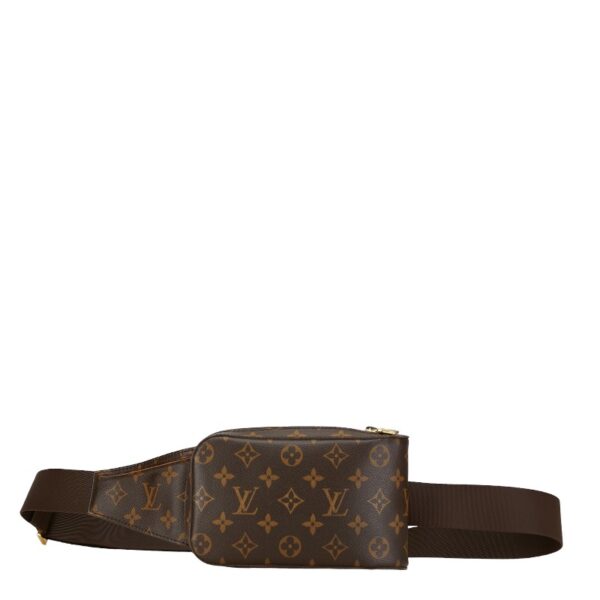 1 0160665 1 Louis Vuitton Monogram Jeronimos Waist Bag Brown