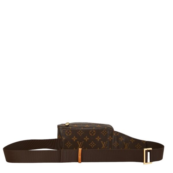 1 0160665 3 Louis Vuitton Monogram Jeronimos Waist Bag Brown