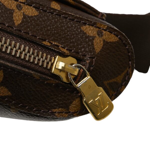 1 0160665 5 Louis Vuitton Monogram Jeronimos Waist Bag Brown