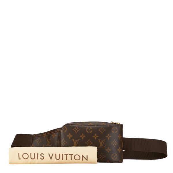 1 0160665 9 Louis Vuitton Monogram Jeronimos Waist Bag Brown