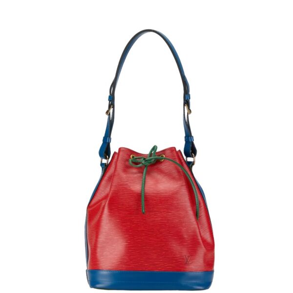 1 0160678 1 Louis Vuitton Epi Noe Tricolor Shoulder Bag Red Blue Green