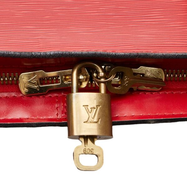 1 0160683 7 Louis Vuitton Epi Russac Shoulder Bag Castilian Red