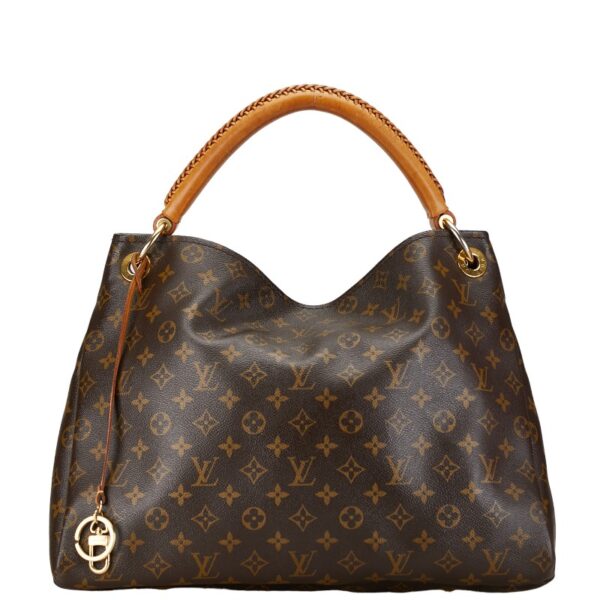 1 0160688 1 Louis Vuitton Monogram Artsy MM Tote Bag Brown