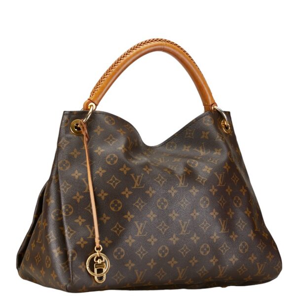 1 0160688 2 Louis Vuitton Monogram Artsy MM Tote Bag Brown