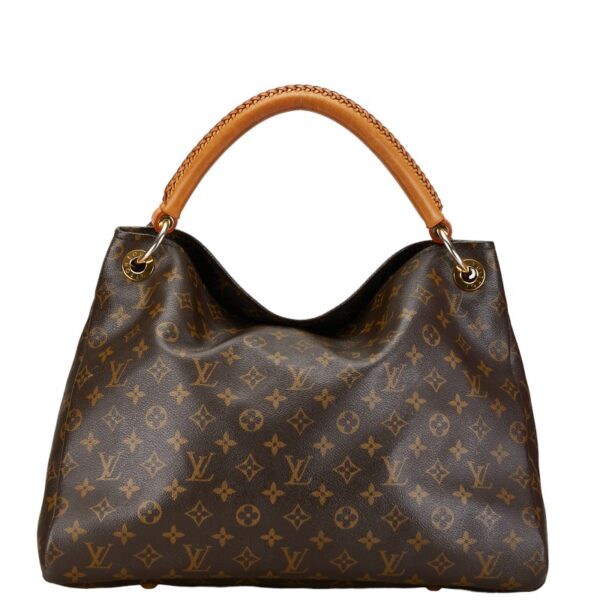 1 0160688 3 Louis Vuitton Monogram Artsy MM Tote Bag Brown