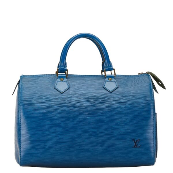 1 0160697 1 Louis Vuitton Epi Speedy 30 Bag Toledo Blue