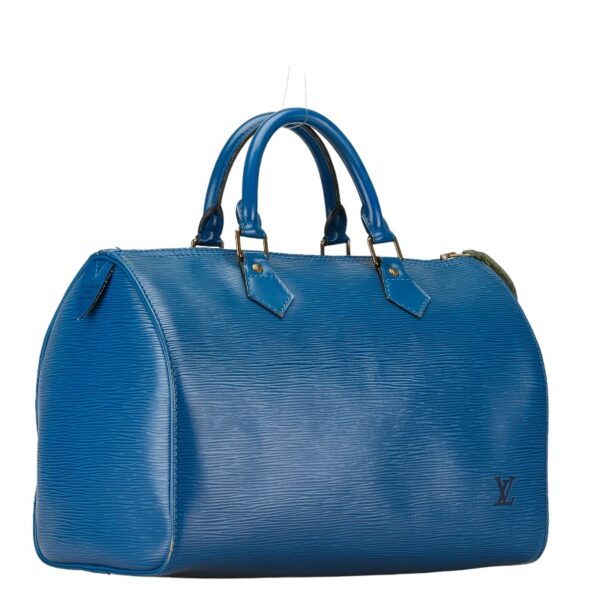 1 0160697 2 Louis Vuitton Epi Speedy 30 Bag Toledo Blue