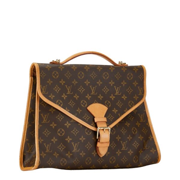 1 0160705 3 Louis Vuitton Monogram Beverly PM Shoulder Bag Brown