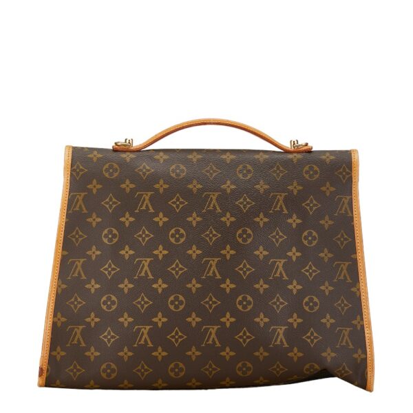 1 0160705 4 Louis Vuitton Monogram Beverly PM Shoulder Bag Brown