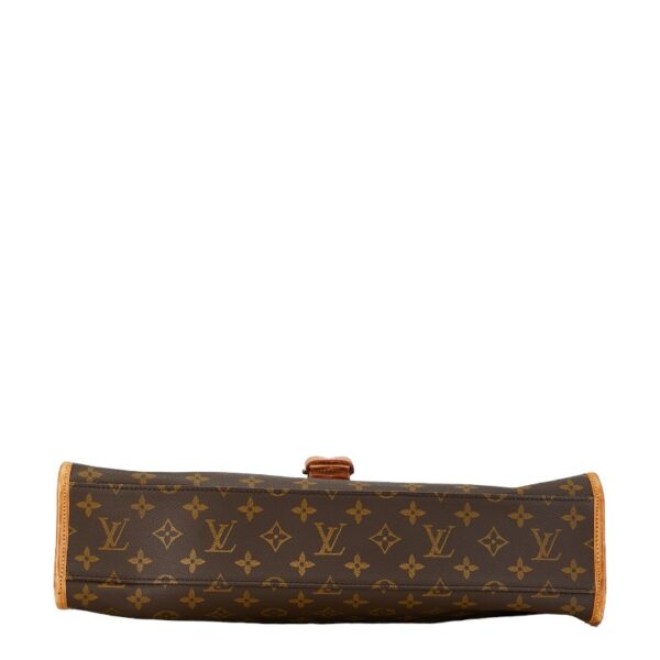 1 0160705 5 Louis Vuitton Monogram Beverly PM Shoulder Bag Brown