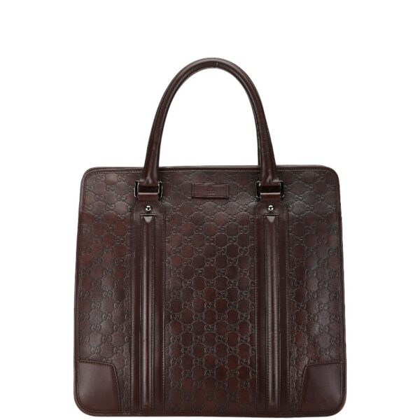 1 0160707 1 Gucci Guccisima Tote Bag Brown