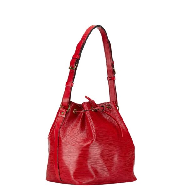 1 0160717 2 Louis Vuitton Epi Petit Noe Shoulder Bag Castilian Red