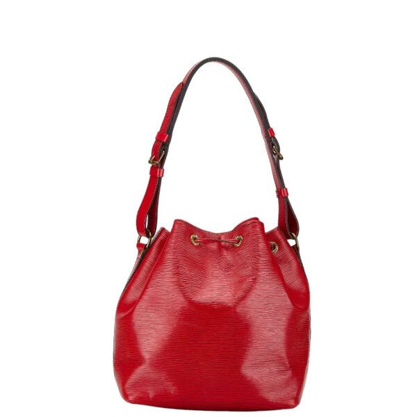 1 0160717 3 Louis Vuitton Epi Petit Noe Shoulder Bag Castilian Red