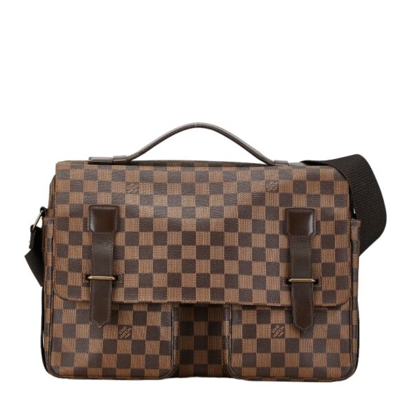 1 0160725 1 Louis Vuitton Damier Broadway 2WAY Shoulder Bag Brown