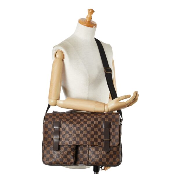 1 0160725 10 Louis Vuitton Damier Broadway 2WAY Shoulder Bag Brown