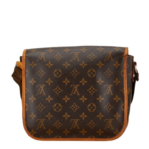 1 0160974 3 Louis Vuitton Monogram Messenger Bosfall PM Shoulder Bag Brown