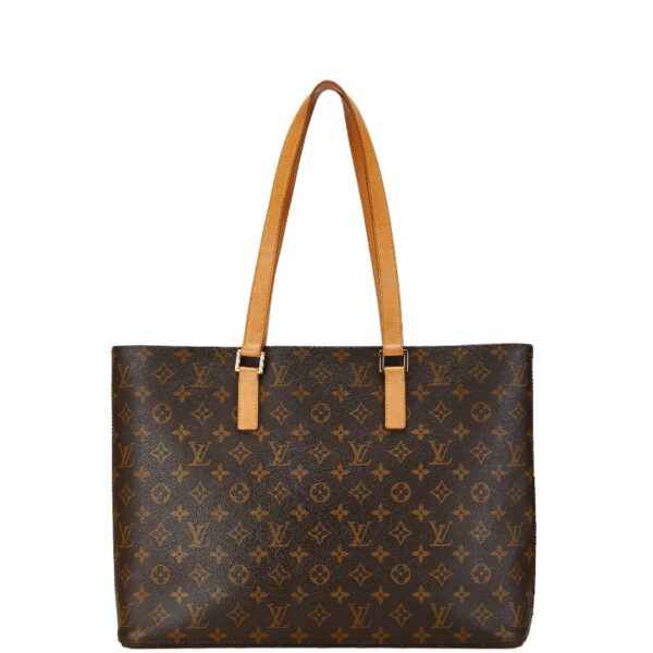 1 0160975 1 Louis Vuitton Monogram Luco Tote Bag Brown