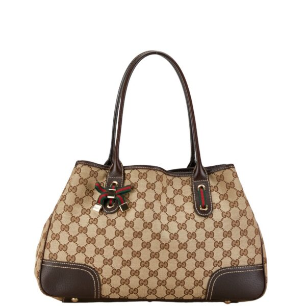 1 0160981 1 Gucci GG Sherry Princy Handbag Brown