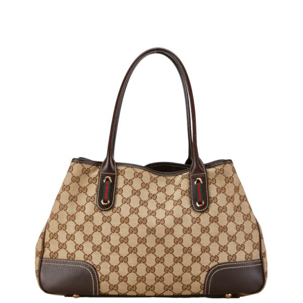 1 0160981 3 Gucci GG Sherry Princy Handbag Brown