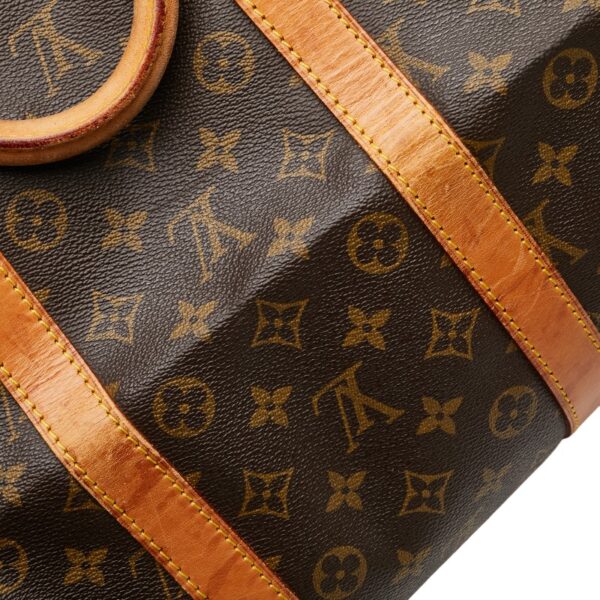 1 0160983 5 Louis Vuitton Monogram Keepall 55 Bag Brown