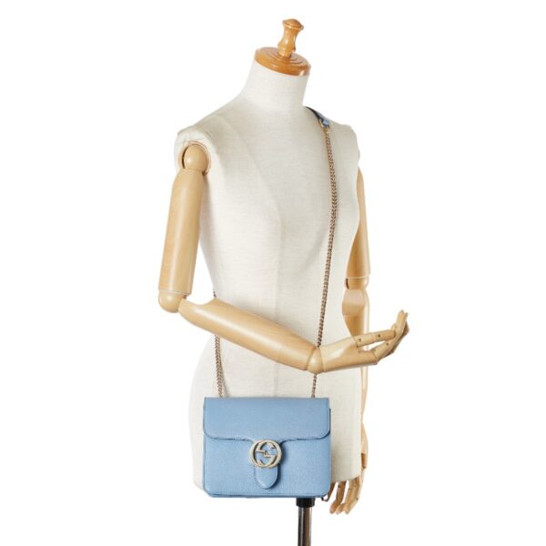 1 0160987 8 Gucci Interlocking G Crossbody Shoulder Bag Blue