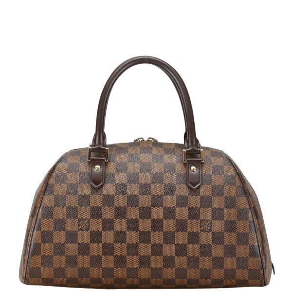 1 0161738 1 Louis Vuitton Damier Rivera MM Bag Brown