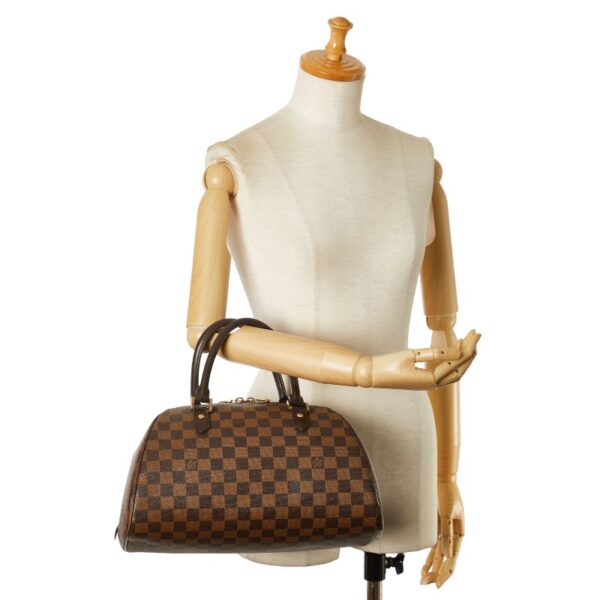 1 0161738 12 Louis Vuitton Damier Rivera MM Bag Brown