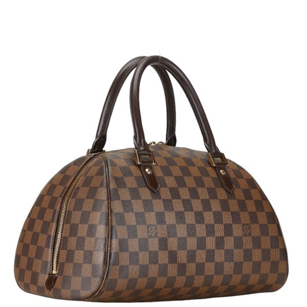 1 0161738 2 Louis Vuitton Damier Rivera MM Bag Brown