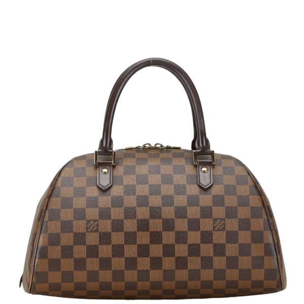 1 0161738 3 Louis Vuitton Damier Rivera MM Bag Brown