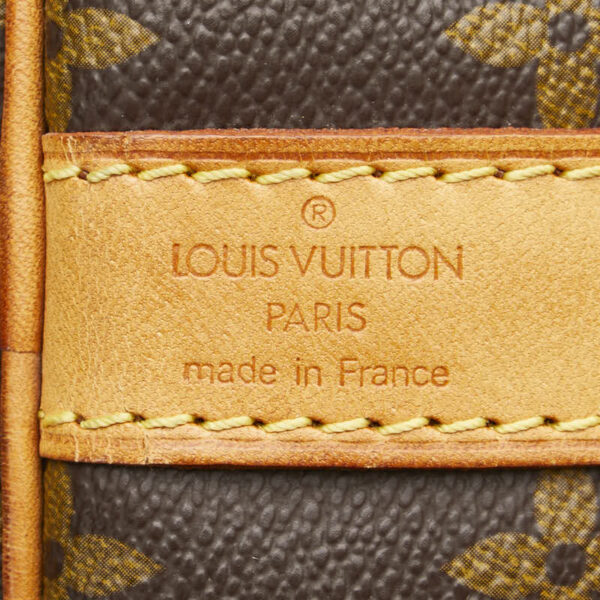 1 0161753 11 Louis Vuitton Monogram Keepall Bandouliere 50 2WAY Bag Brown