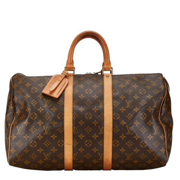 1 0162167 1 Louis Vuitton Monogram Keepall 45 Bag Brown