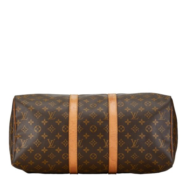 1 0162167 4 Louis Vuitton Monogram Keepall 45 Bag Brown