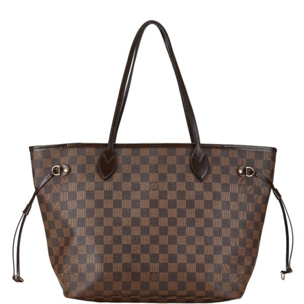 1 0162172 1 Louis Vuitton Damier Neverfull MM Tote Bag Brown