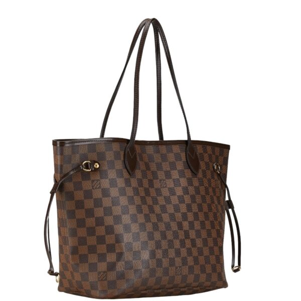 1 0162172 2 Louis Vuitton Damier Neverfull MM Tote Bag Brown