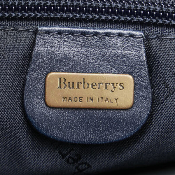 1 0162181 12 Burberry Check Shoulder Bag Blue