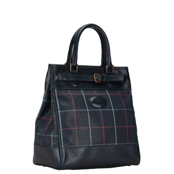 1 0162181 3 Burberry Check Shoulder Bag Blue