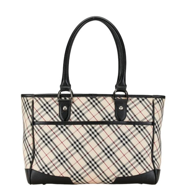 1 0162184 3 Burberry Nova Check Tote Bag Beige Black