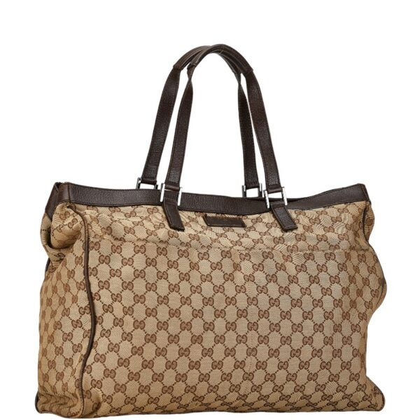 1 0162187 2 Gucci GG Tote Bag Brown