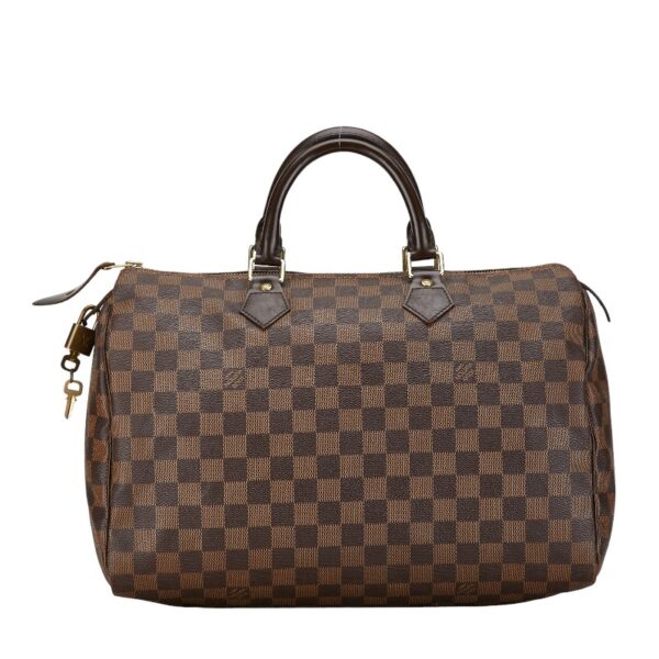 1 0162321 3 Louis Vuitton Damier Speedy 30 Bag Brown