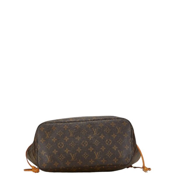 1 0162358 4 Louis Vuitton Monogram Neverfull MM Tote Bag Brown